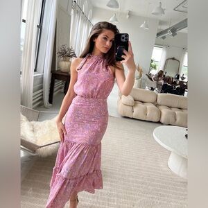 🌸 Likely High-Neck Floral Midi Dress – Size 00- NEW 🌸